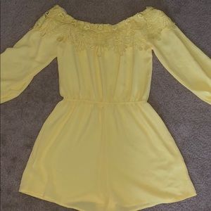 Off-the-shoulder romper